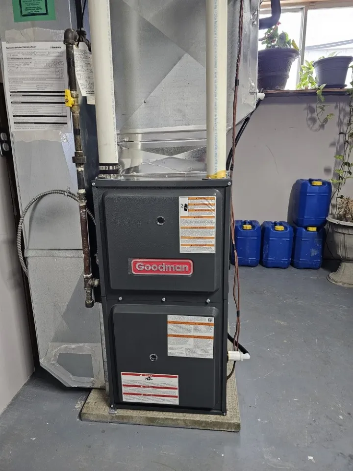 New High-Efficiency Furnace Installation