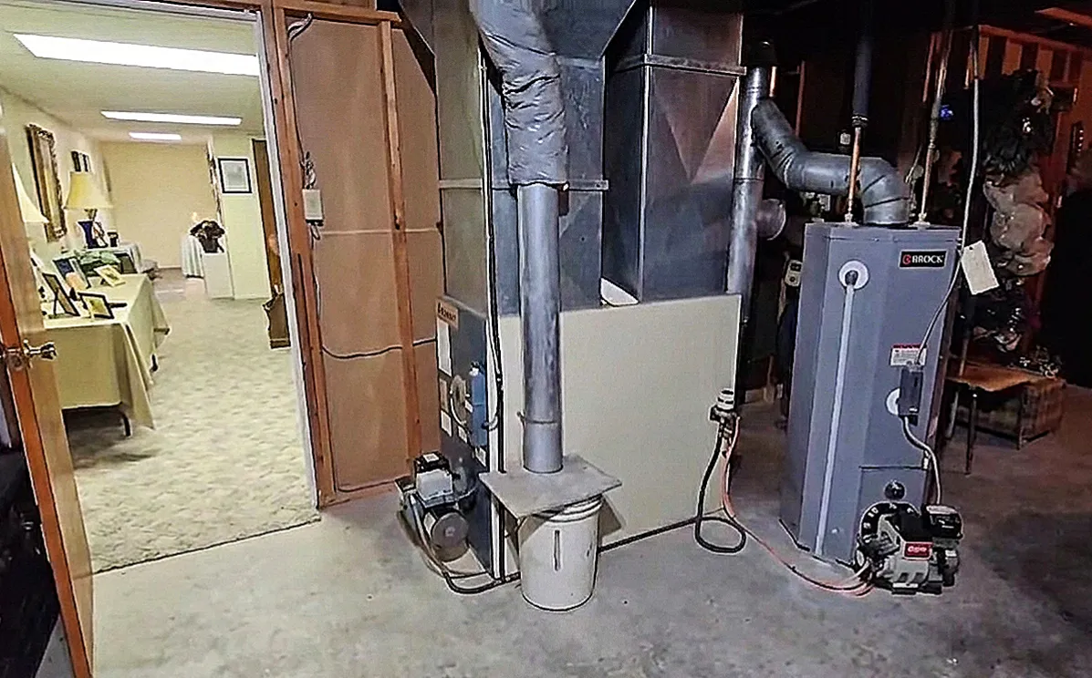 Old Oil Heating System Prior to Upgrade