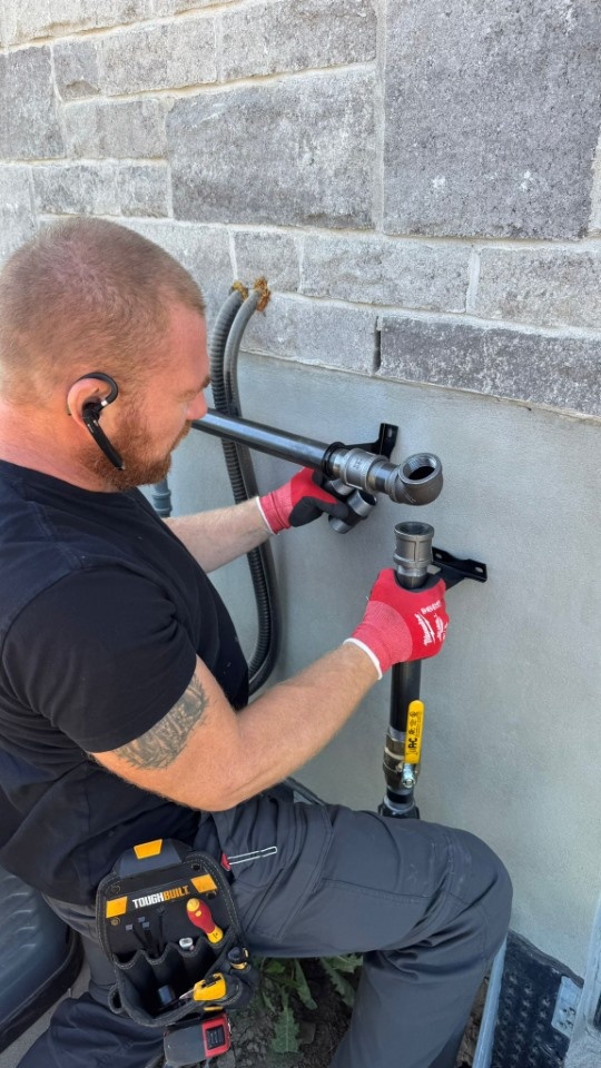 Gas Line Preparation