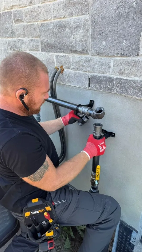 Gas Line Preparation